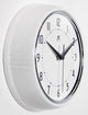 Infinity Instruments Retro Kitchen Vintage 50s Wall Clock, White