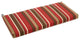 40"x19" Outdoor Spun Polyester Loveseat Cushion, Monserrat Sangria
