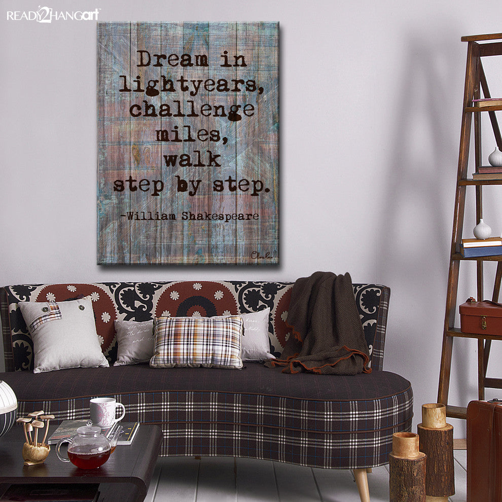 Ready2HangArt William Shakespeare Love by Olivia Rose Canvas Art, 16"x12"
