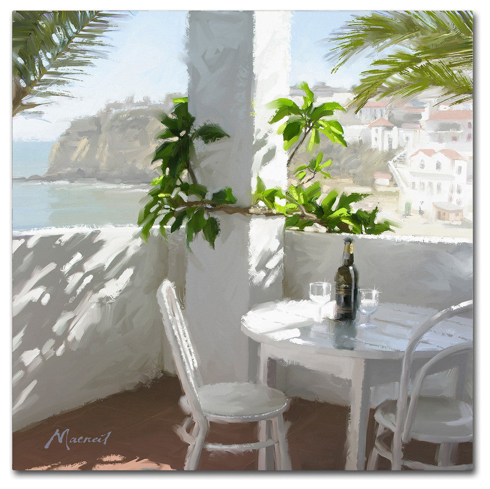 The Macneil Studio 'Mediterranean Cafe' Canvas Art, 14"x14"