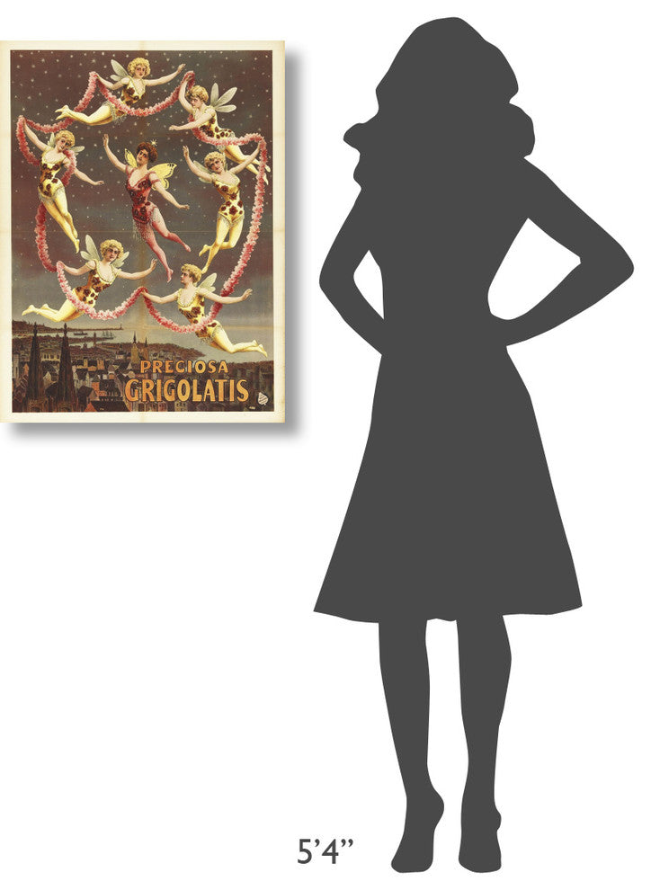 "Vintage Circus 10" Stretched Canvas Giclee by Hollywood Photo Archive, 23"x30"