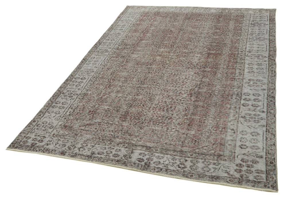 Rug N Carpet - Handmade Turkish 5' 3'' x 8' 6'' Unique Overdyed Rug