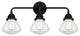 Innovations 288-3W-BK-G324-LED Olean 3 Light Vanity Light, Matte Black