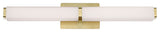 Vogue 27" LED Bathroom Vanity and Wall-Light 2700K, Brushed Brass