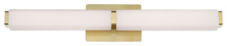 Vogue 27" LED Bathroom Vanity and Wall-Light 2700K, Brushed Brass