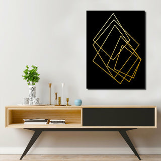 Wrapped Canvas 'Gilt Mod I/IB' 2 Piece Wall Decor, 2-Piece Set, 30"x40"