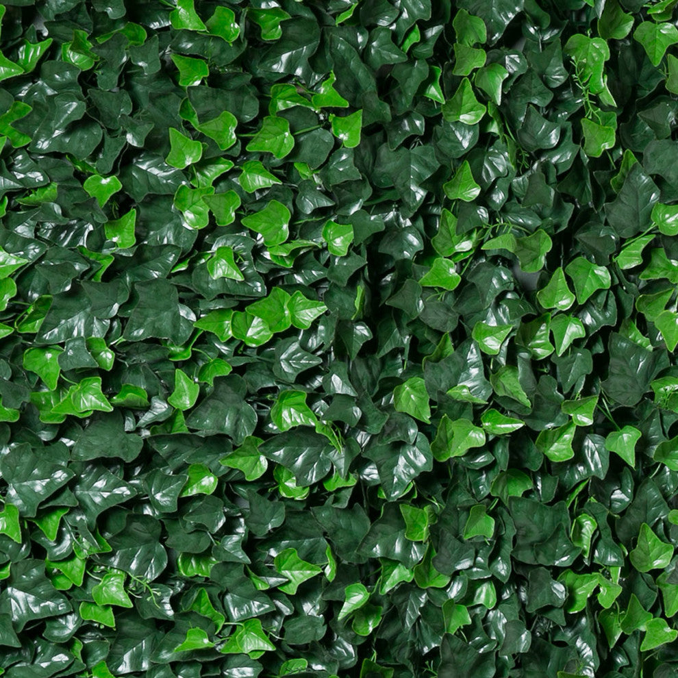 Artificial Ivy Green Wall Mat, 20"x20", Set of 4