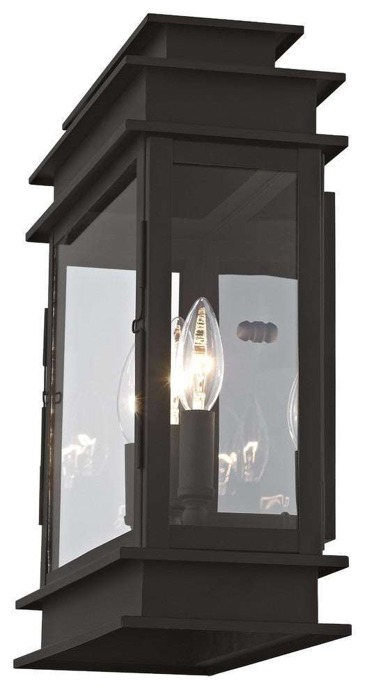 Princeton 3-Light Wall Lantern, Black