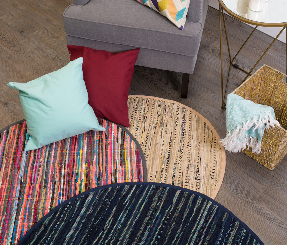 DII Rag Rug Multicolor 36" Round