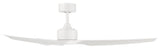 Stella Indoor/Outdoor 3-Blade Smart Ceiling Fan 60" Matte White, Remote Control