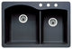 Blanco 440215-3 Diamond 33"x22" Granite Double Bowl Kitchen Sink, Anthracite