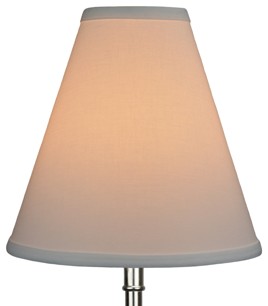 Fenchel Shades 4"x10"x10" Spider Attachment Empire Lamp Shade, Linen White