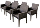 6 Barbados Dining Chairs With Arms Espresso