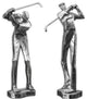Practice Shot Metallic Statues, Set of 2