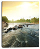 Beautiful Tropical River with Clean Water, Seashore Canvas Print, 30"x40"