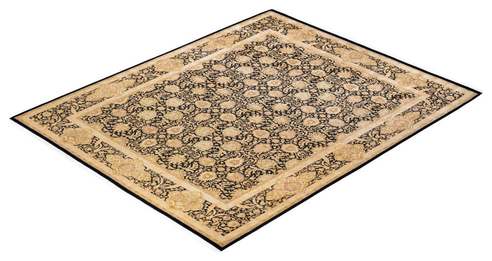 Mogul, One-of-a-Kind Hand-Knotted Area Rug Black, 8'1"x10'0"