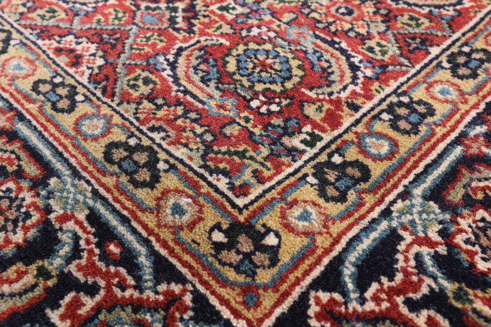 Persian Hill Herati Handmade Wool Runner Rug 3' 11" X 16' 2" - Q13163