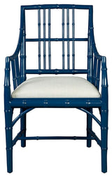 Riley Mahogany Dining Chair, Blue