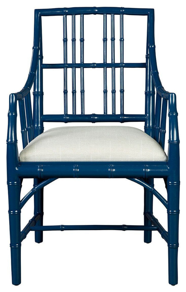 Riley Mahogany Dining Chair, Blue
