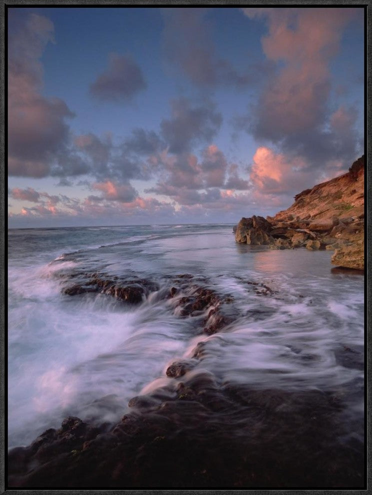 "Keoneloa Bay, Kauai, Hawaii" Framed Canvas Giclee by Tim Fitzharris, 19x25"