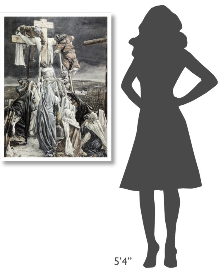 "Descent from the Cross" Digital Paper Print by James Tissot, 28"x38"