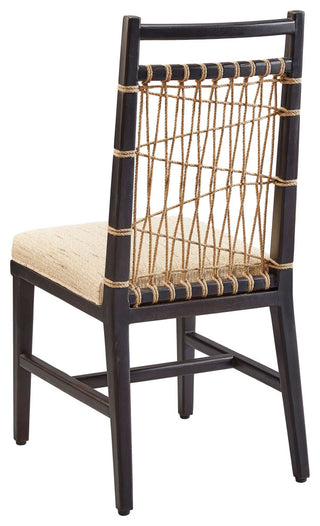 Fender String Mahogany Upholstered Dining Chair, Black