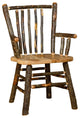 Hickory Log Stick-Back Chair, Set of 2, All Hickory, Arm Chair
