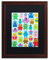 Elizabeth Caldwell 'Monsters and Aliens' Art, Wood Frame, Black Mat, 16x20