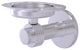 Mercury Tumbler and Toothbrush Holder with Groovy Accents, Satin Chrome