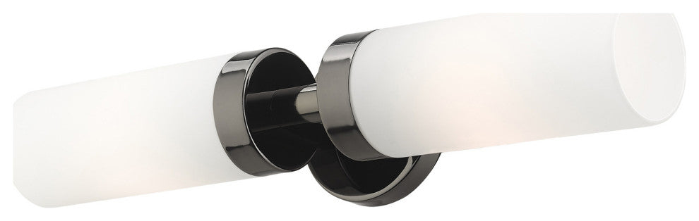 Black Chrome Nautical, Industrial, Contemporary, Urban, Sleek Vanity Sconce