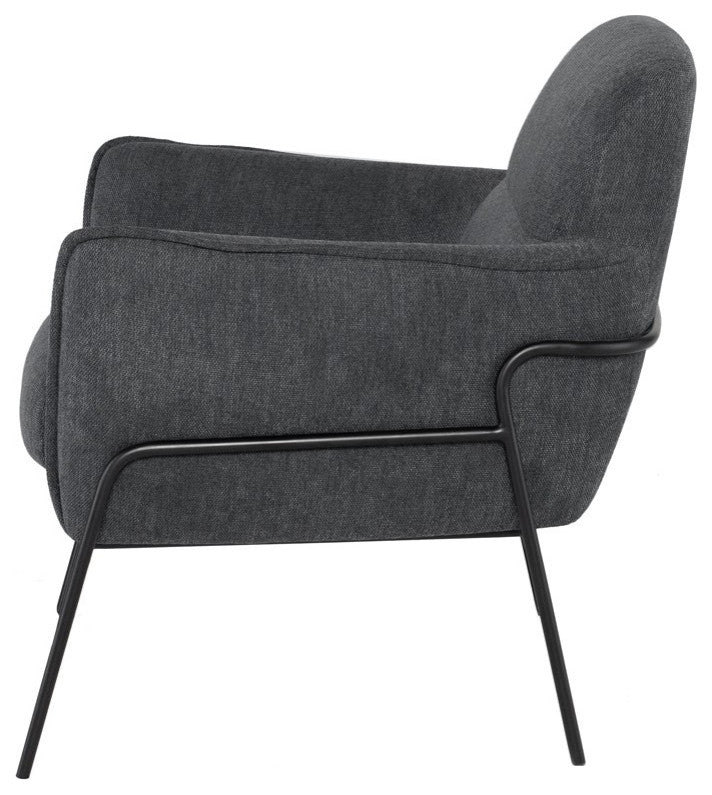Oscar Iron Fabric Occasional Chair
