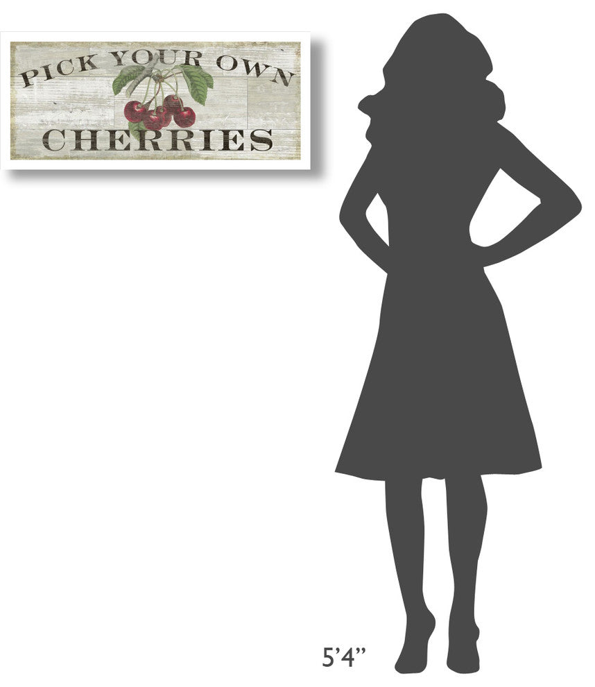 "Farm Fresh Cherries" Digital Paper Print by Sue Schlabach, 32"x14"