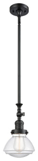 Olean 1-Light Mini Pendant, Matte Black, Clear