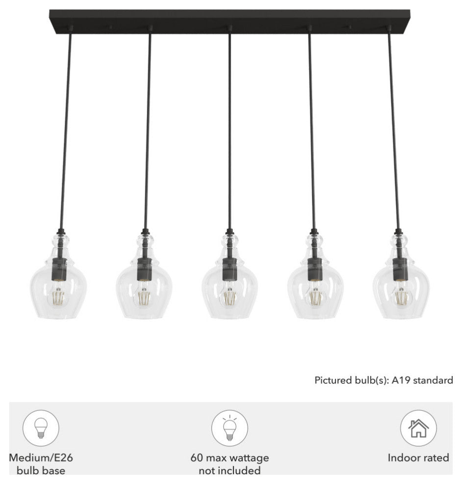 Perch Point Noble Bronze 4 Light Semi-Flush Mount Ceiling