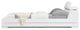 Hera White Leather Platform Bed, California King