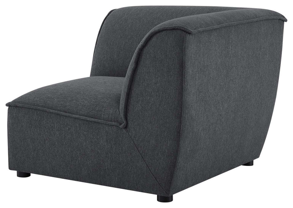 Sectional Sofa Set, Fabric, Dark Gray, Modern, Living Lounge Hospitality