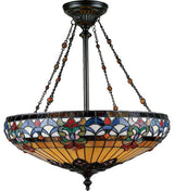 Quoizel TF1781VB Four Light Pendant Belle Fleur Vintage Bronze