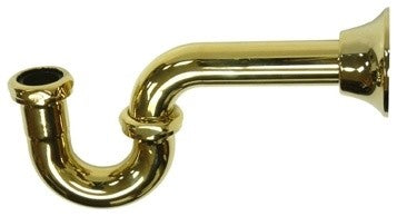 Fauceture 1-1/4" Decor P-Trap, Polished Brass