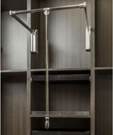 Hardware Resources 1523SC 23"W Pull Down Wardrobe Lift Closet Rod - Polished