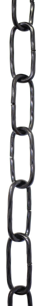 RCH Hardware Steel Standard Link Chandelier Chain, 98 Reel, Black, U30