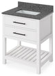 Wavecrest Contemporay White 30" Vanity, Boulder Cultured Marble Top