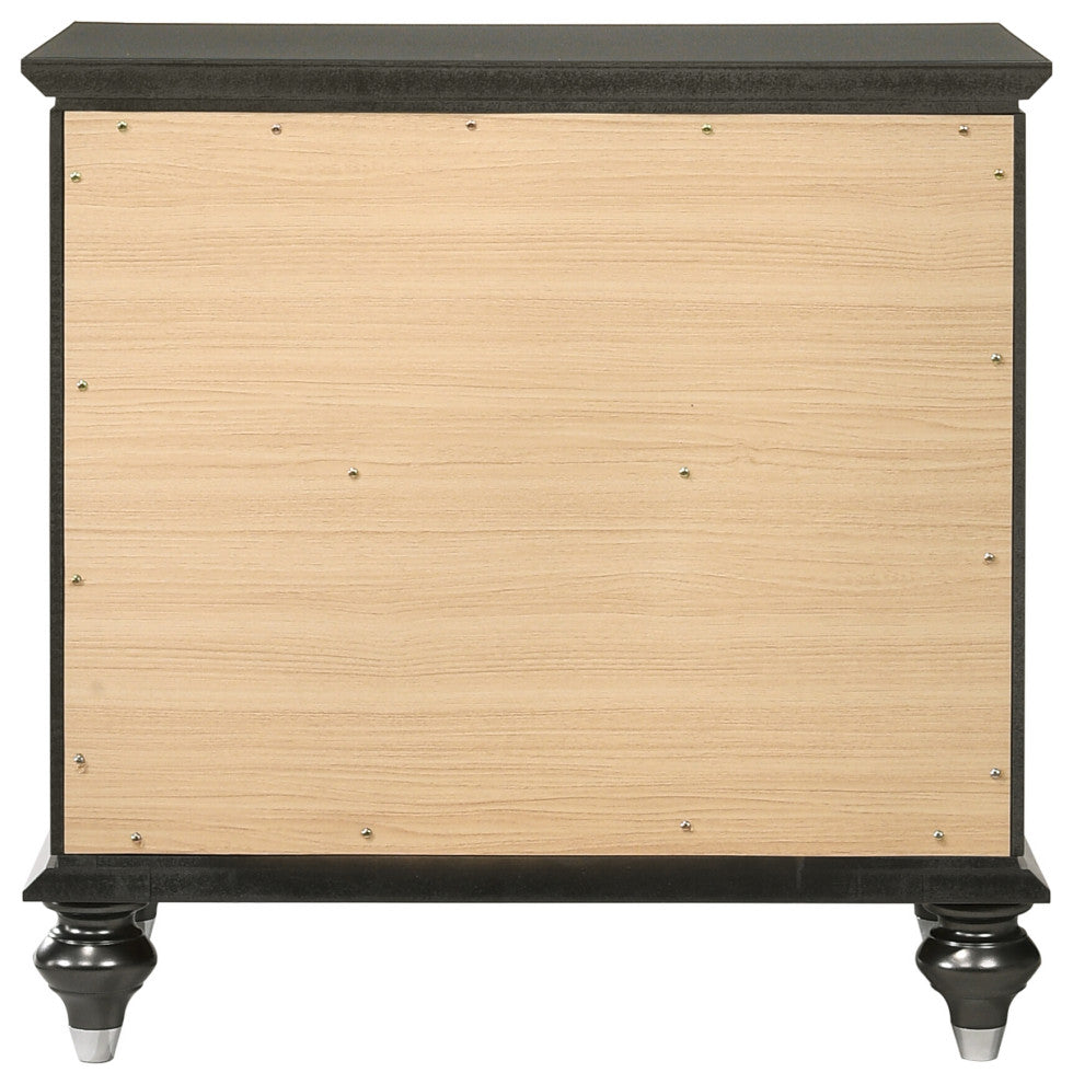 ACME Kaitlyn Nightstand, Metallic Gray