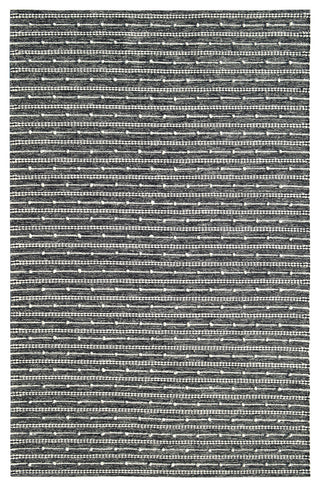 Oak Modern Area Rug, Ivory/Charcoal, 8'x10'