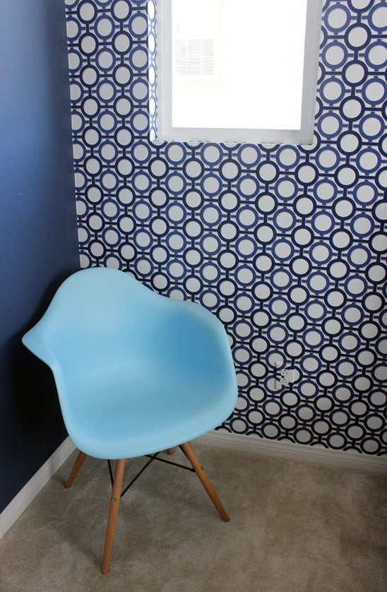 S/2 DAW Light Blue Mid Century Modern Plastic Dining Armchair W/ Wood Eiffel Leg