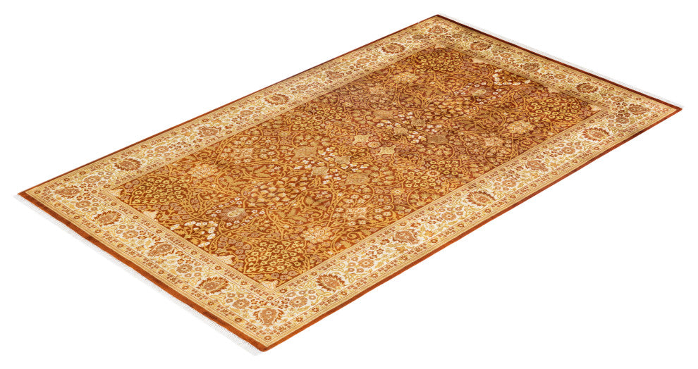 Mogul, One-of-a-Kind Hand-Knotted Area Rug Orange, 5' 3" x 8' 10"
