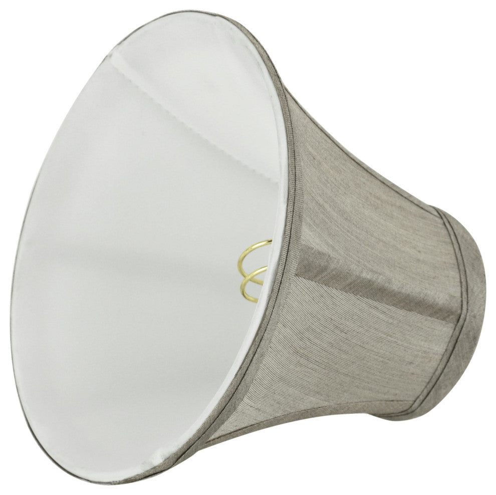 30033-5 Small Bell  Chandelier Clip On Lamp Shade Gray 3"x6"x5"