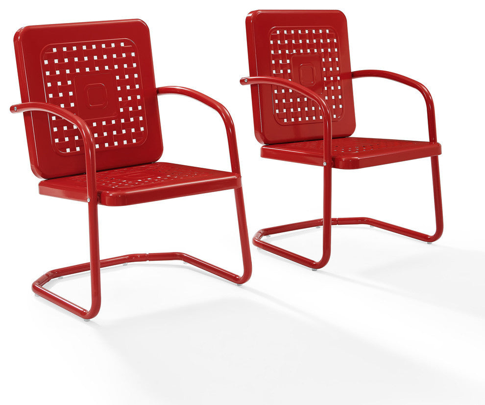 Bates Single Chairs, Set of 2, Red