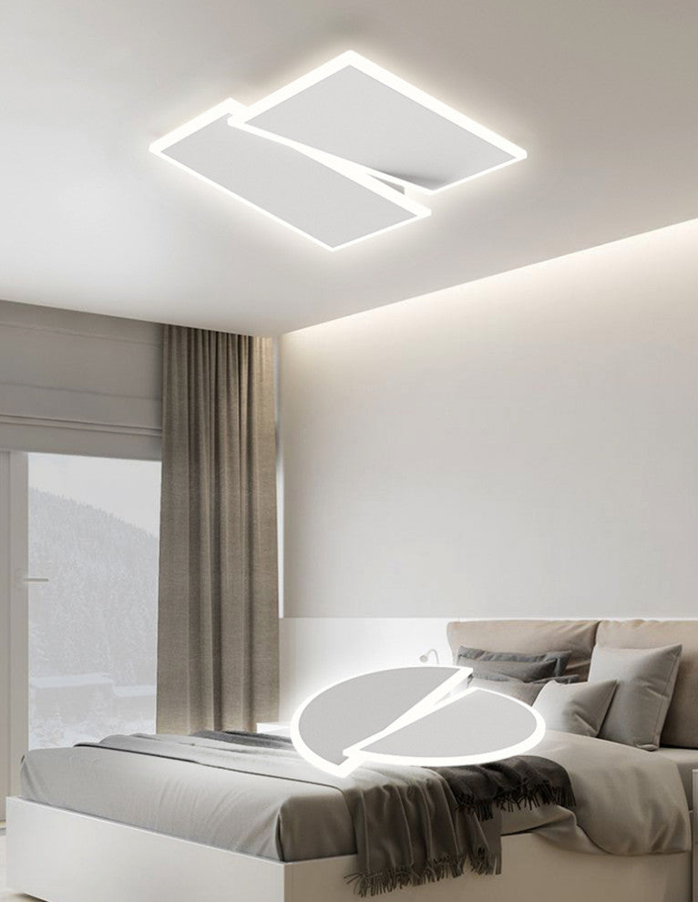 Diest | Acrylic Rectangle LED Ceiling Light, Brightness Dimmable