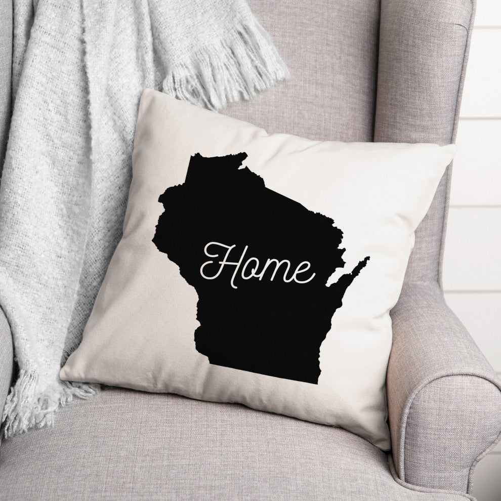 Wisconsin Home 18x18 Spun Poly Pillow