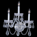 Crystorama 1033CHCLSAQ Three Light Wall Mount Traditional Crystal